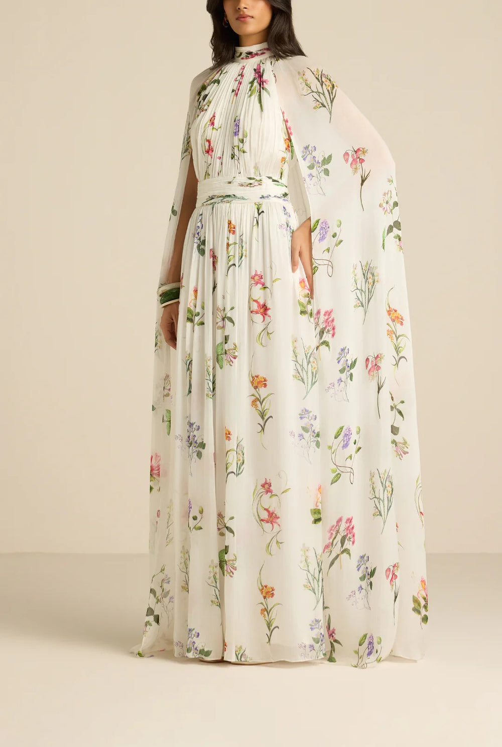 Anya Cape Maxi Dress