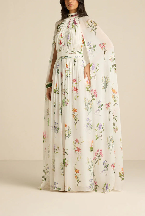 Anya Cape Maxi Dress