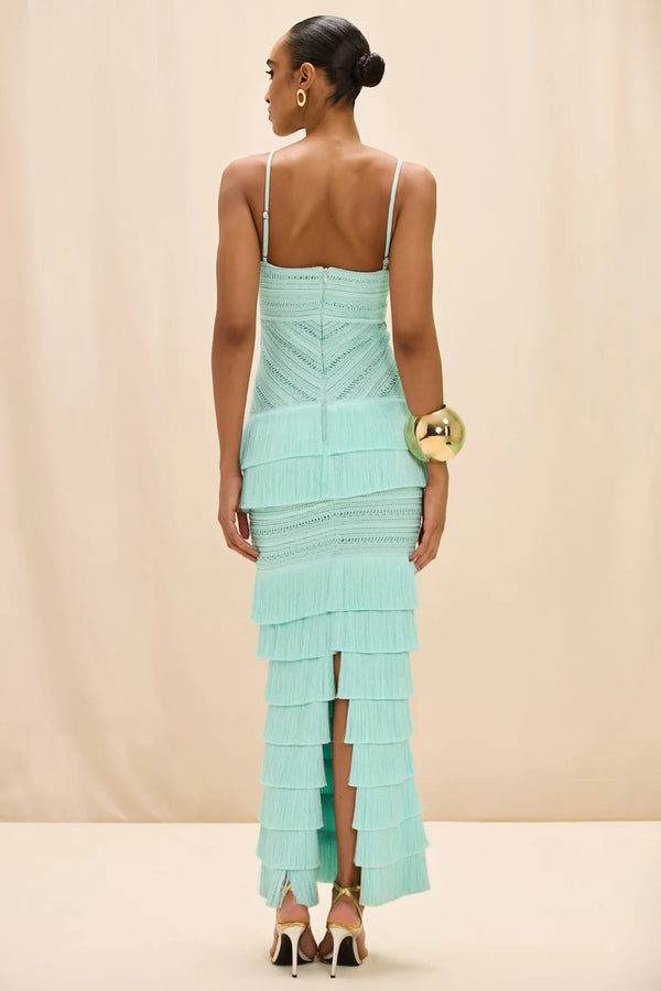 Clara Fringe Maxi Dress