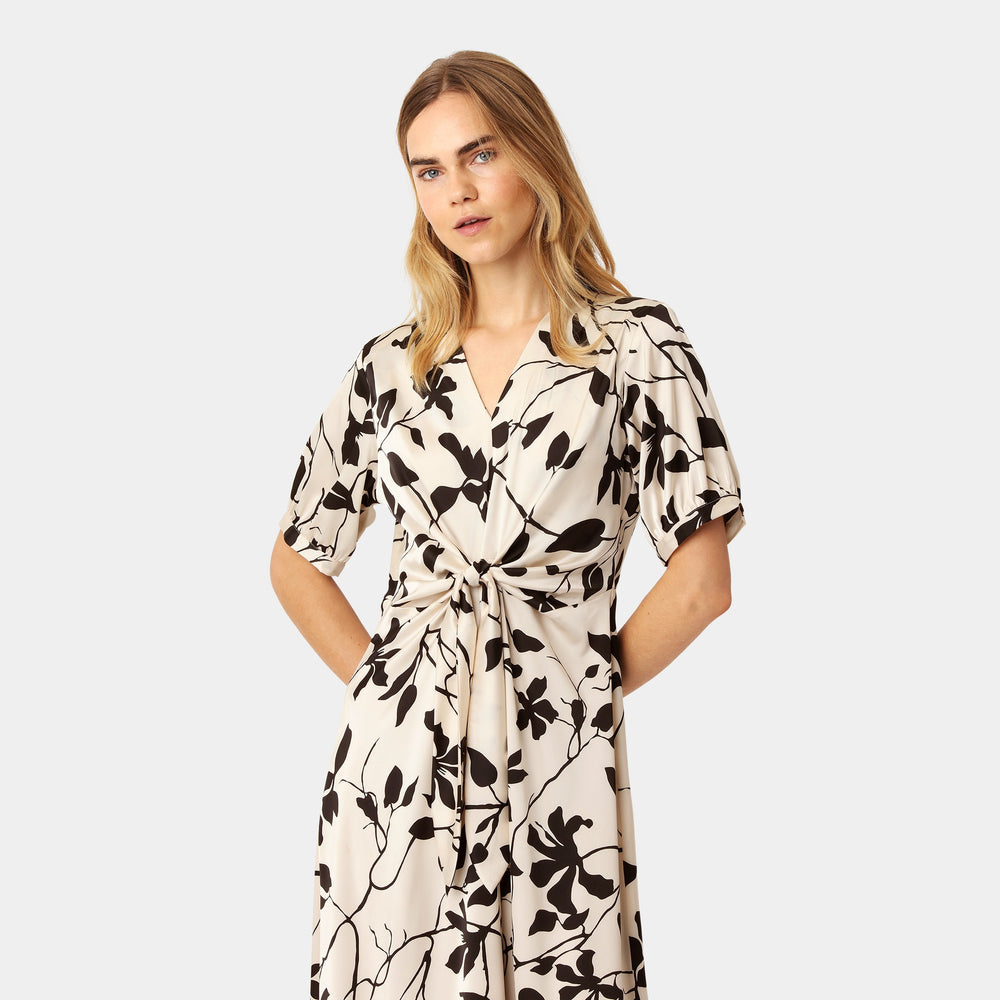 Faye Dress Mono Floral