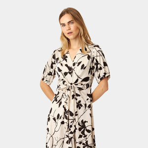Faye Dress Mono Floral