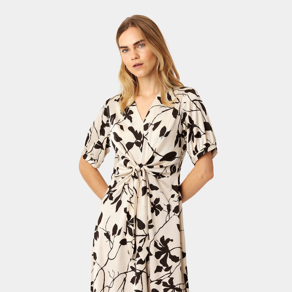 Faye Dress Mono Floral