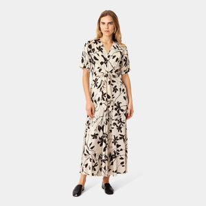 Faye Dress Mono Floral