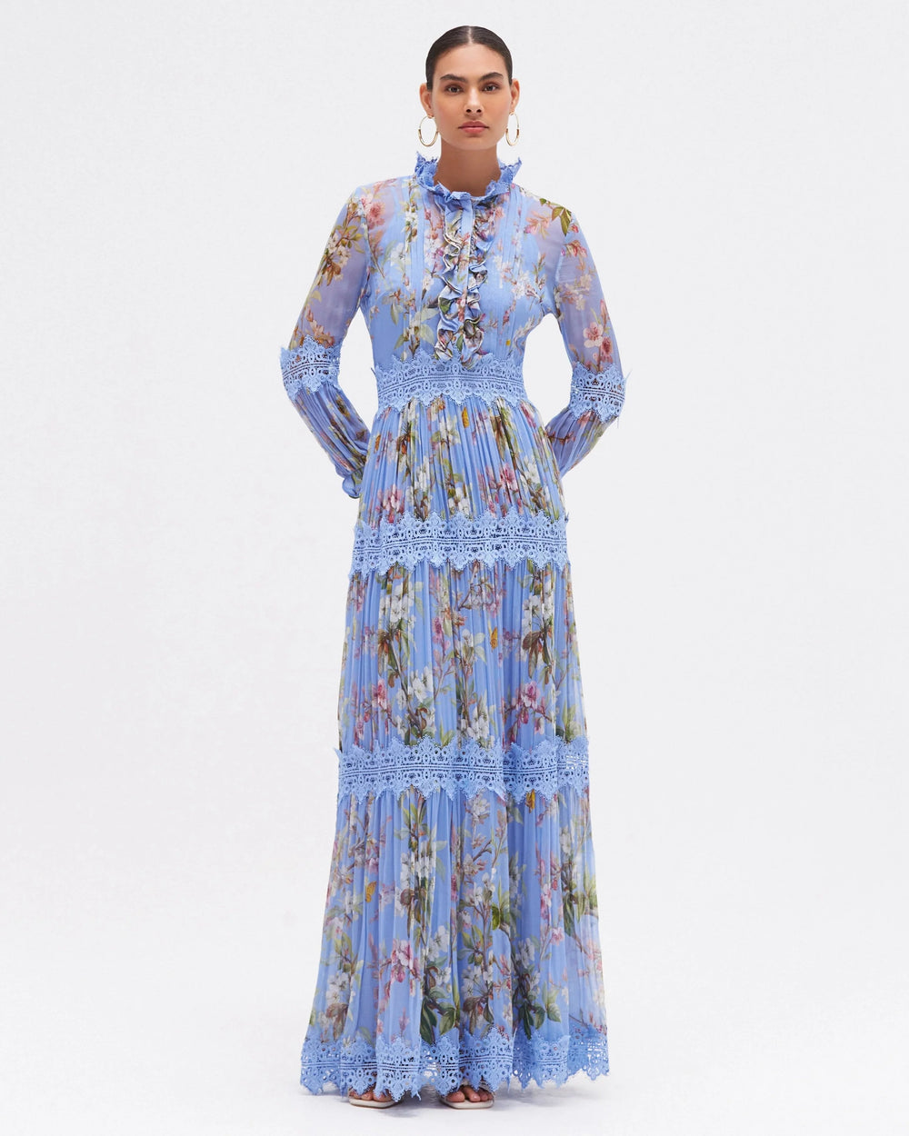 PatBo Delicata Flutter Maxi Dress