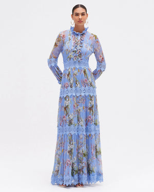 PatBo Delicata Flutter Maxi Dress