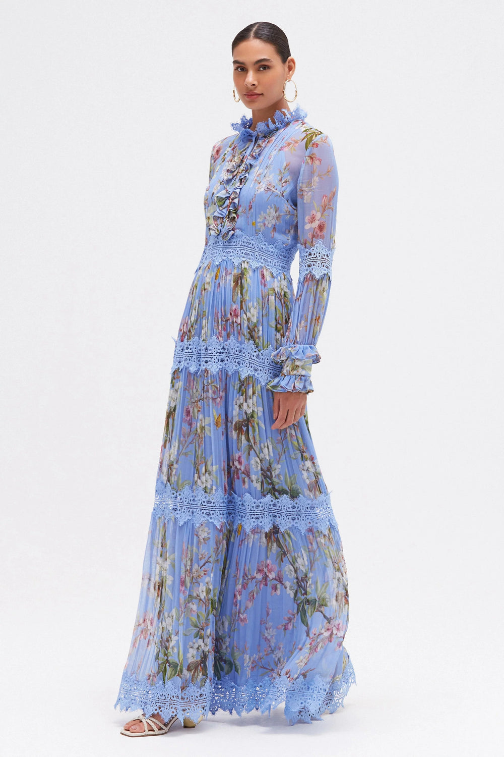 PatBo Delicata Flutter Maxi Dress