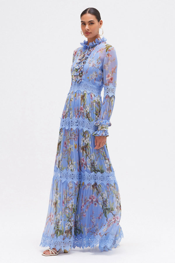 PatBo Delicata Flutter Maxi Dress