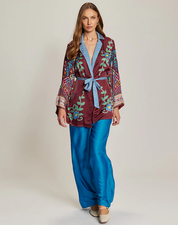 ME369 Mia Shipibo String Tie Blouse