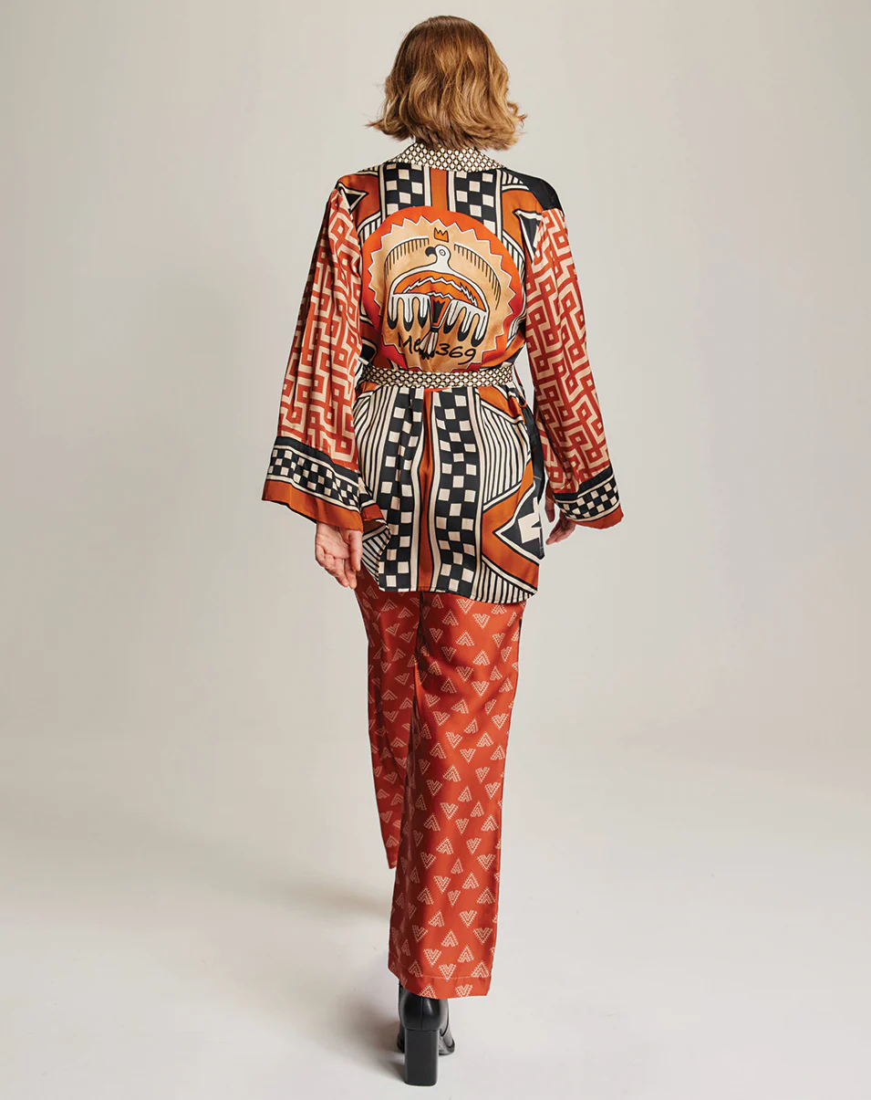 ME369 Lucia Rodeo Belted Kimono