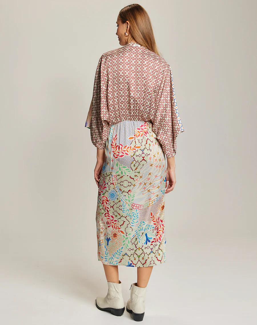 ME369 Camila Shipibo Twisted Dress