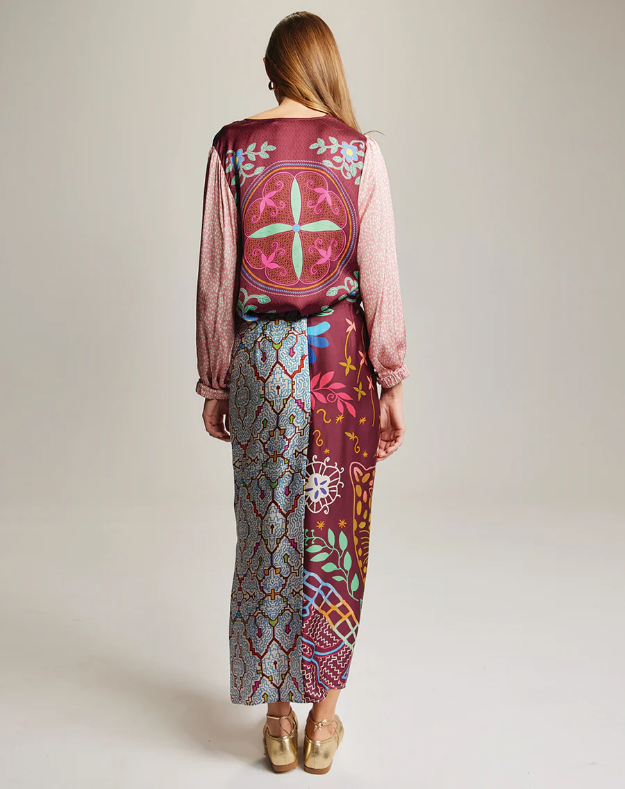 ME369 Luna Shipibo Tie Skirt