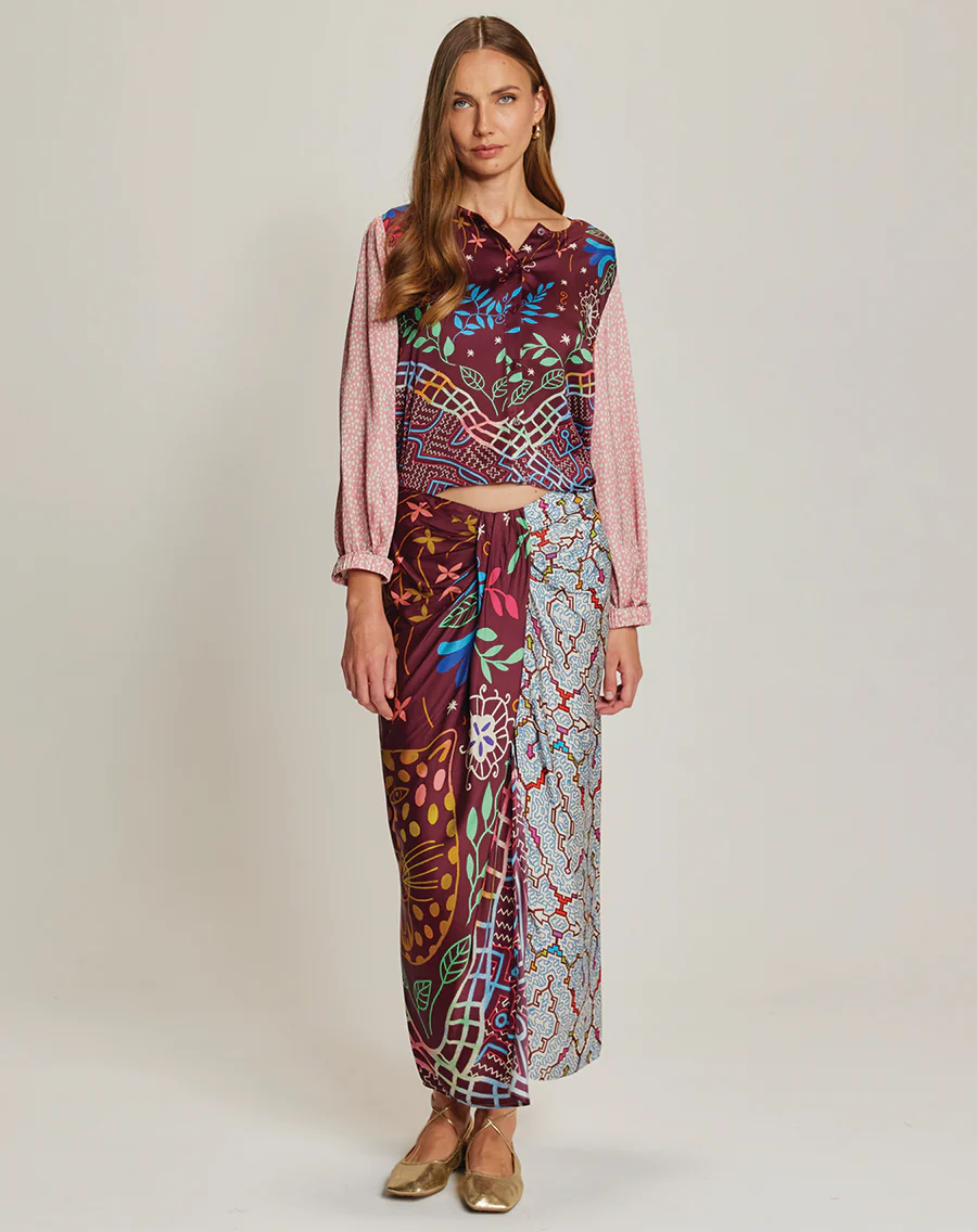 ME369 Luna Shipibo Tie Skirt