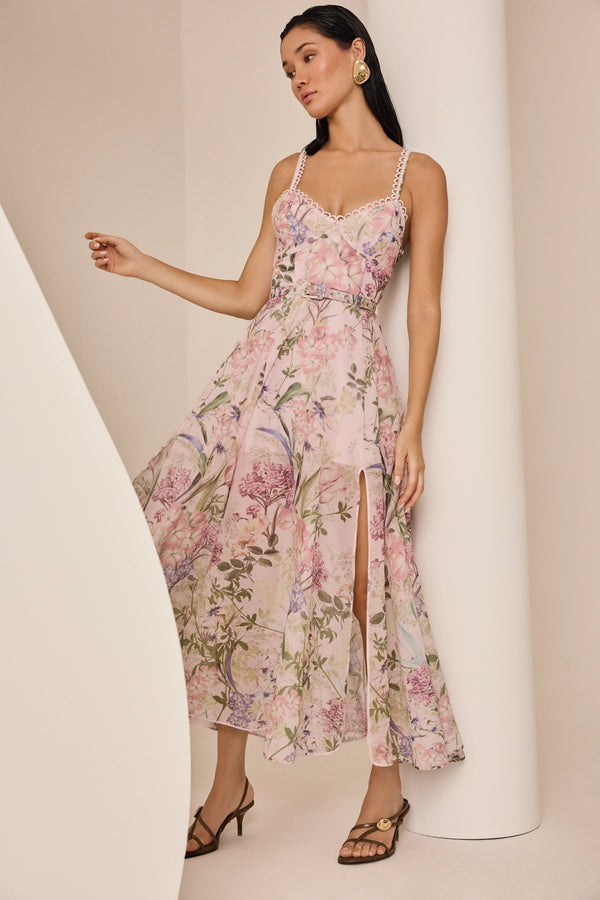 charo ruiz pink and orange dress Charo Ruiz Ibiza Marianne Short Dress in Pink & Orange