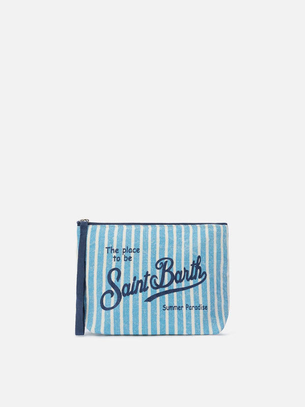 Aline Linen Pouch by MC2 ST BARTH from Marina St Barth