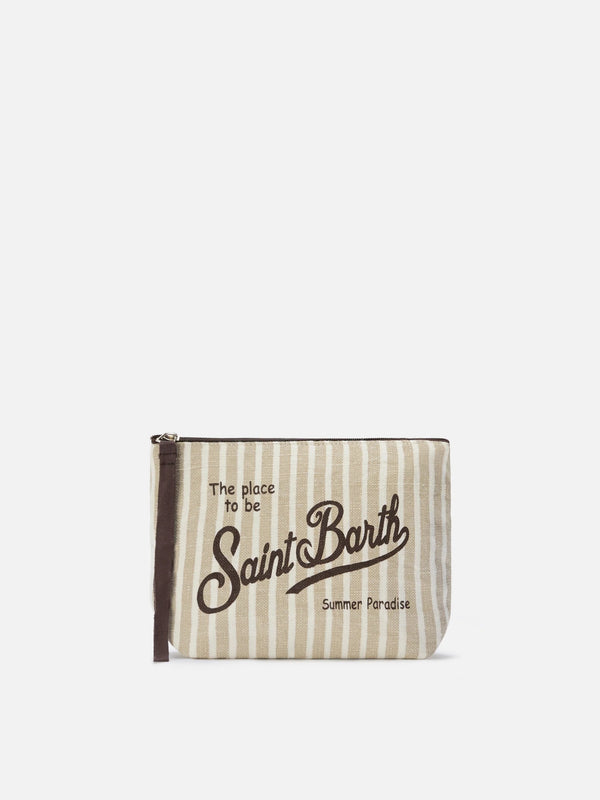 Aline Linen Pouch by MC2 ST BARTH from Marina St Barth