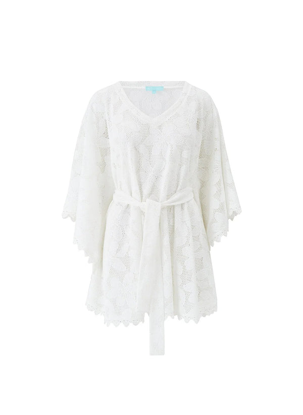 Petra White Flowers Kaftan