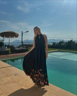 Karmamia Ava Maxi Dress - Black Blossom