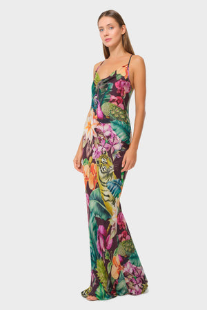 Niluu Farrah Calypso Scarlet Slip Dress