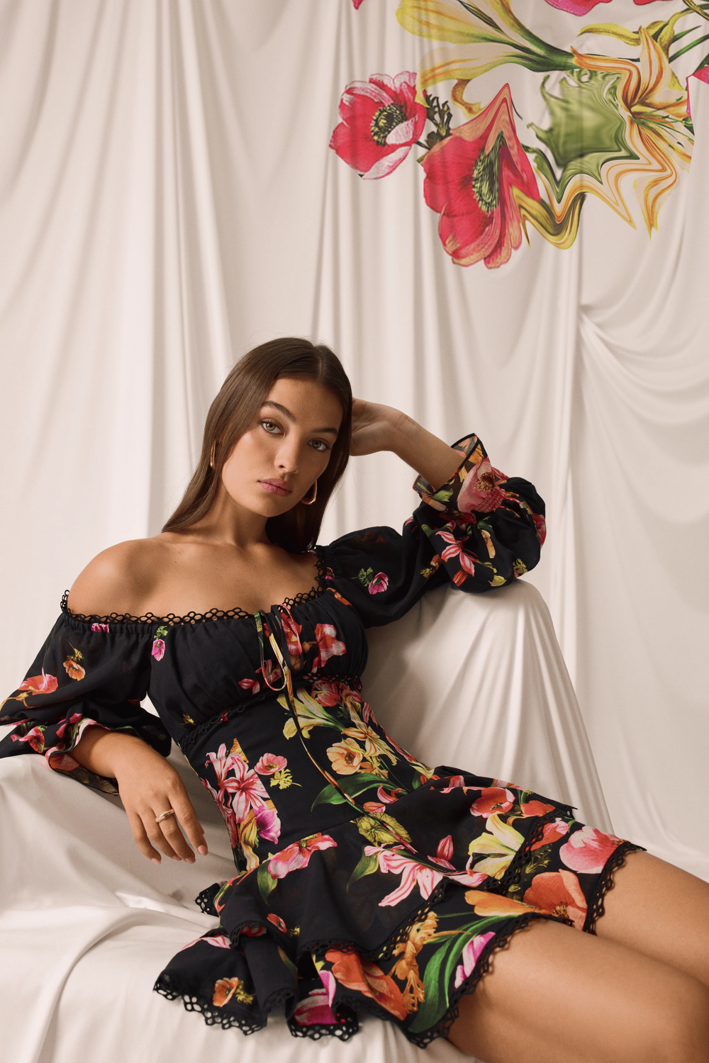 Charo Azurea Short Dress