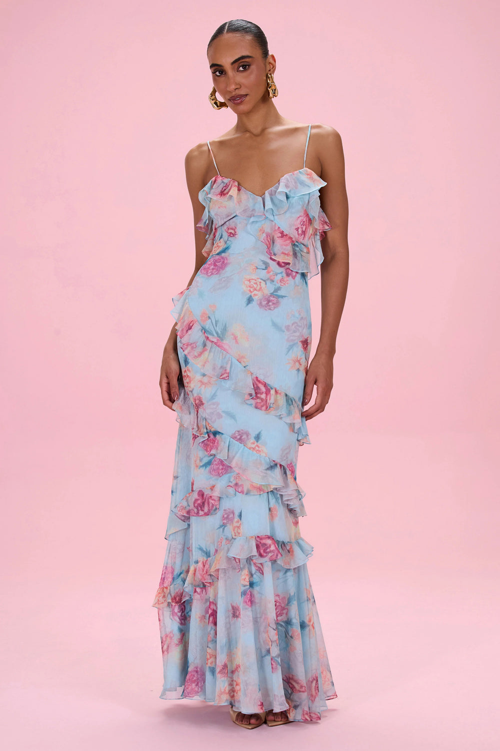 Flora Mist Maxi Dress