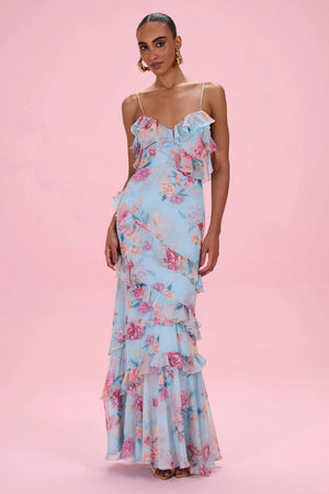 Flora Mist Maxi Dress