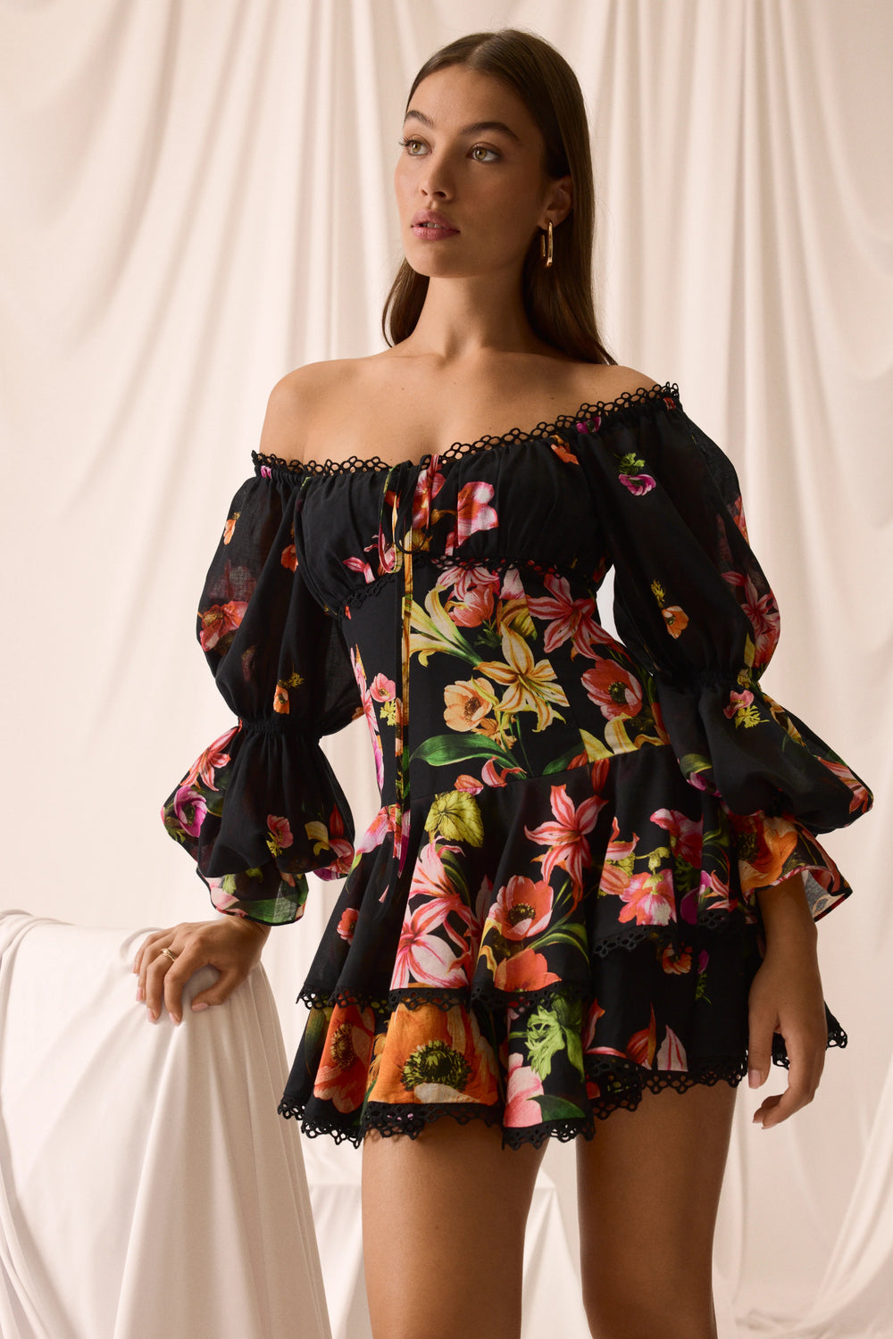 Charo Azurea Short Dress