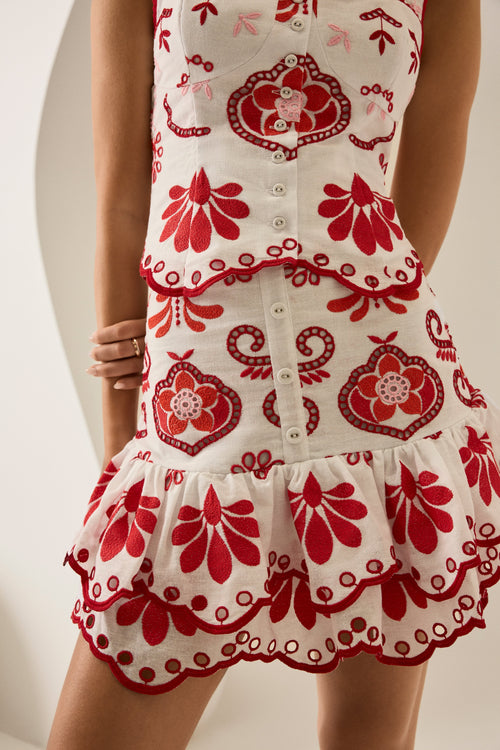 Charo Short Skirt Leora