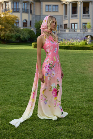 Avya One Shoulder Sash Dress by Hemant & Nandita from Marina St Barth