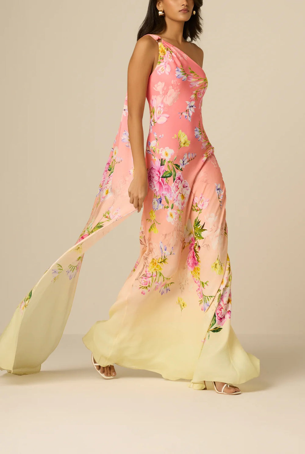 Avya One Shoulder Sash Dress