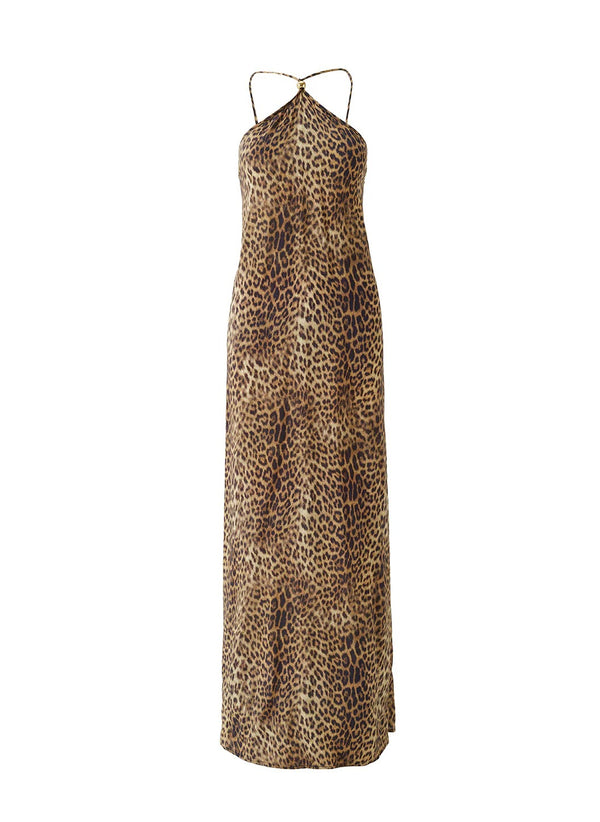 Sage Cheetah Dress