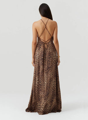 Sage Cheetah Dress