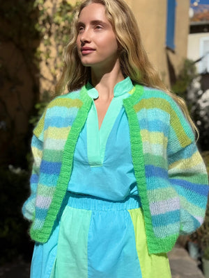 Little Jacket Multi Stripes Blue