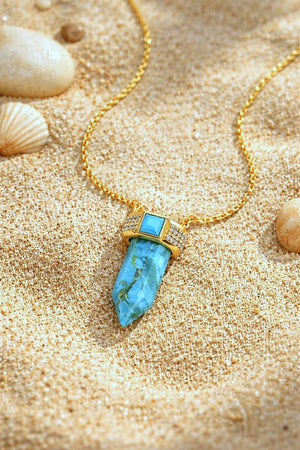 Magical Baby Crystal Mexican Turquoise Necklace