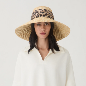 Eugenia Kim Mirabel Sun Hat Leopard