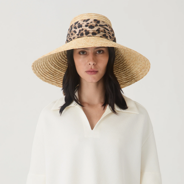 Eugenia Kim Mirabel Sun Hat Leopard