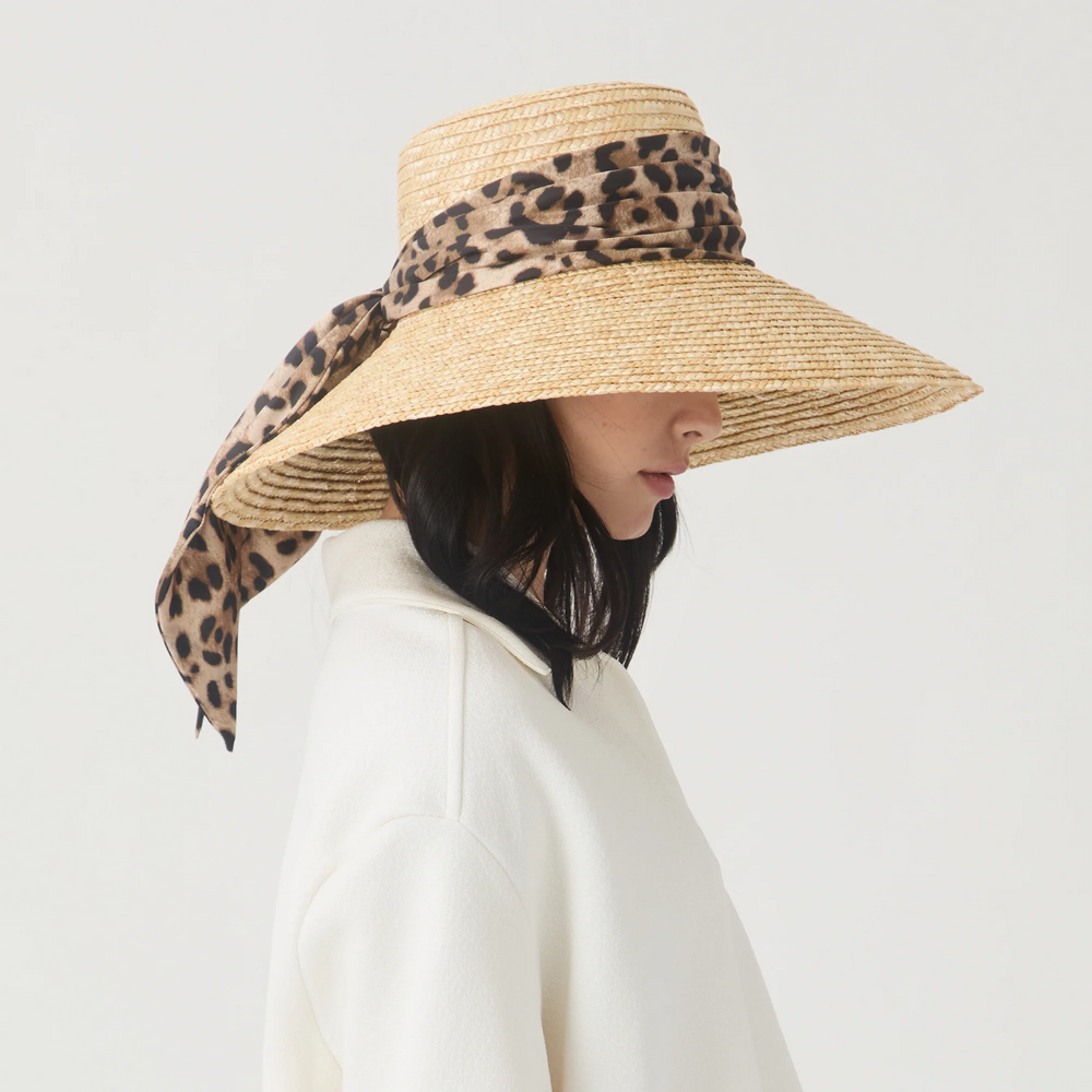 Eugenia Kim Mirabel Sun Hat Leopard