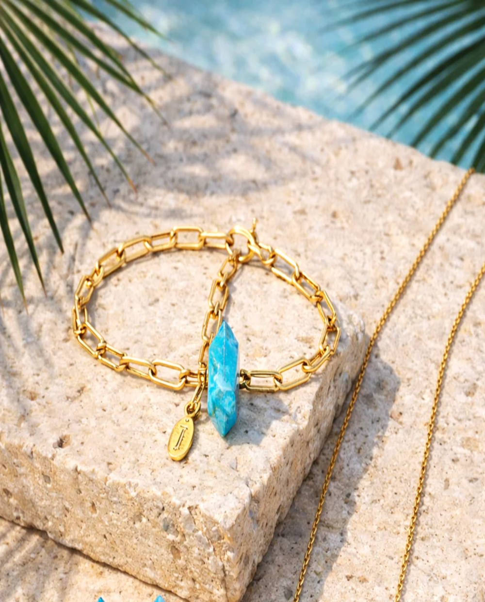 Mexican Turquoise Bracelet by Nayla from Marina St Barth