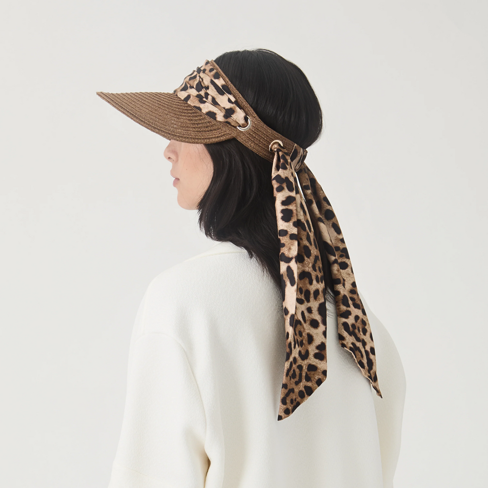 Eugenia Kim Ricky Visor Leopard