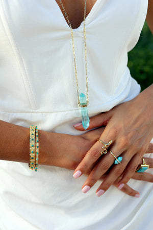 Magical Crystal Turquoise Ring