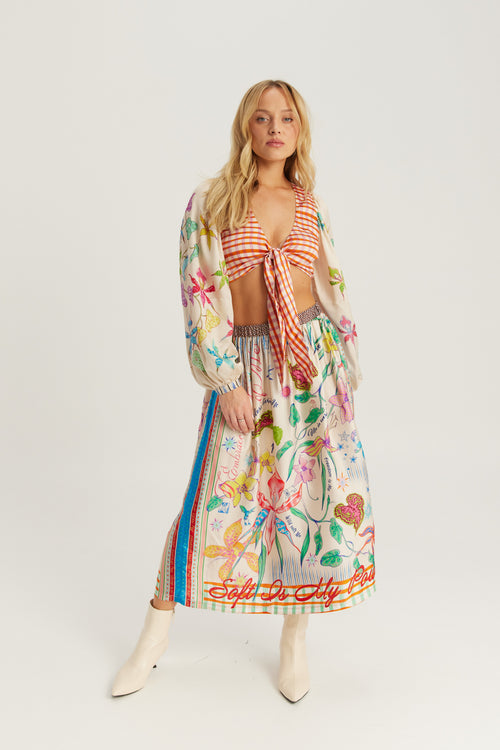 Vanessa Midi Skirt Paradiso