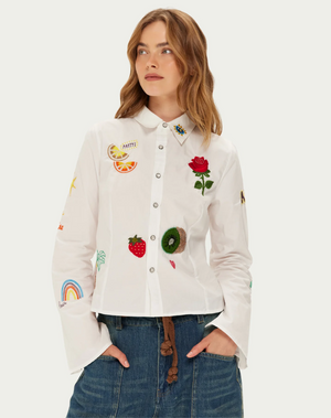 Rona Slim Fit Embroidered