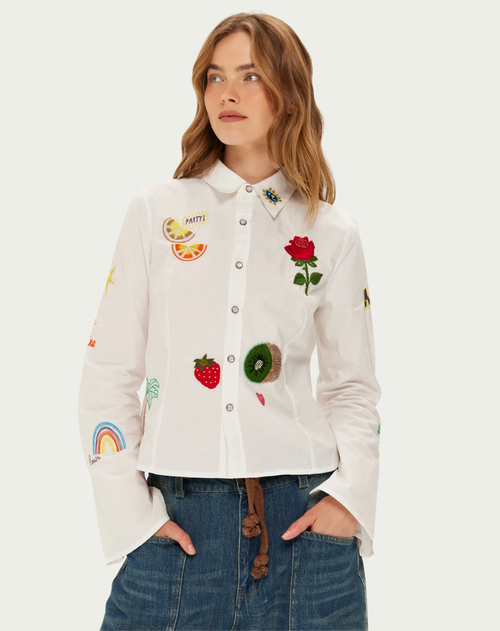 Rona Slim Fit Embroidered