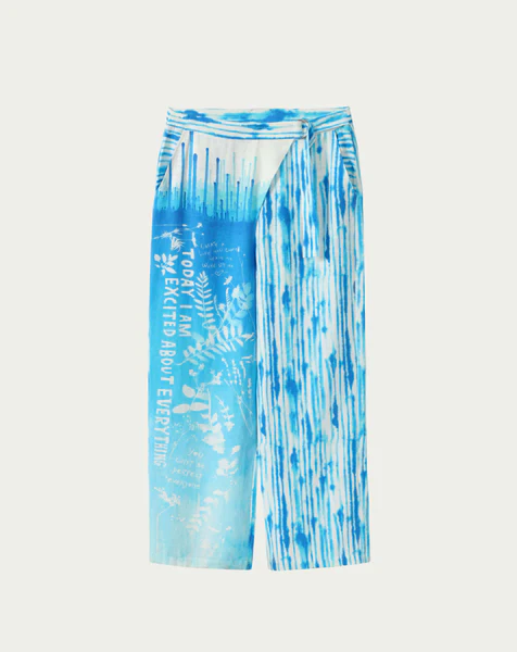 Ellen Indigo Wrapped Pants by Me 369 from Marina St Barth