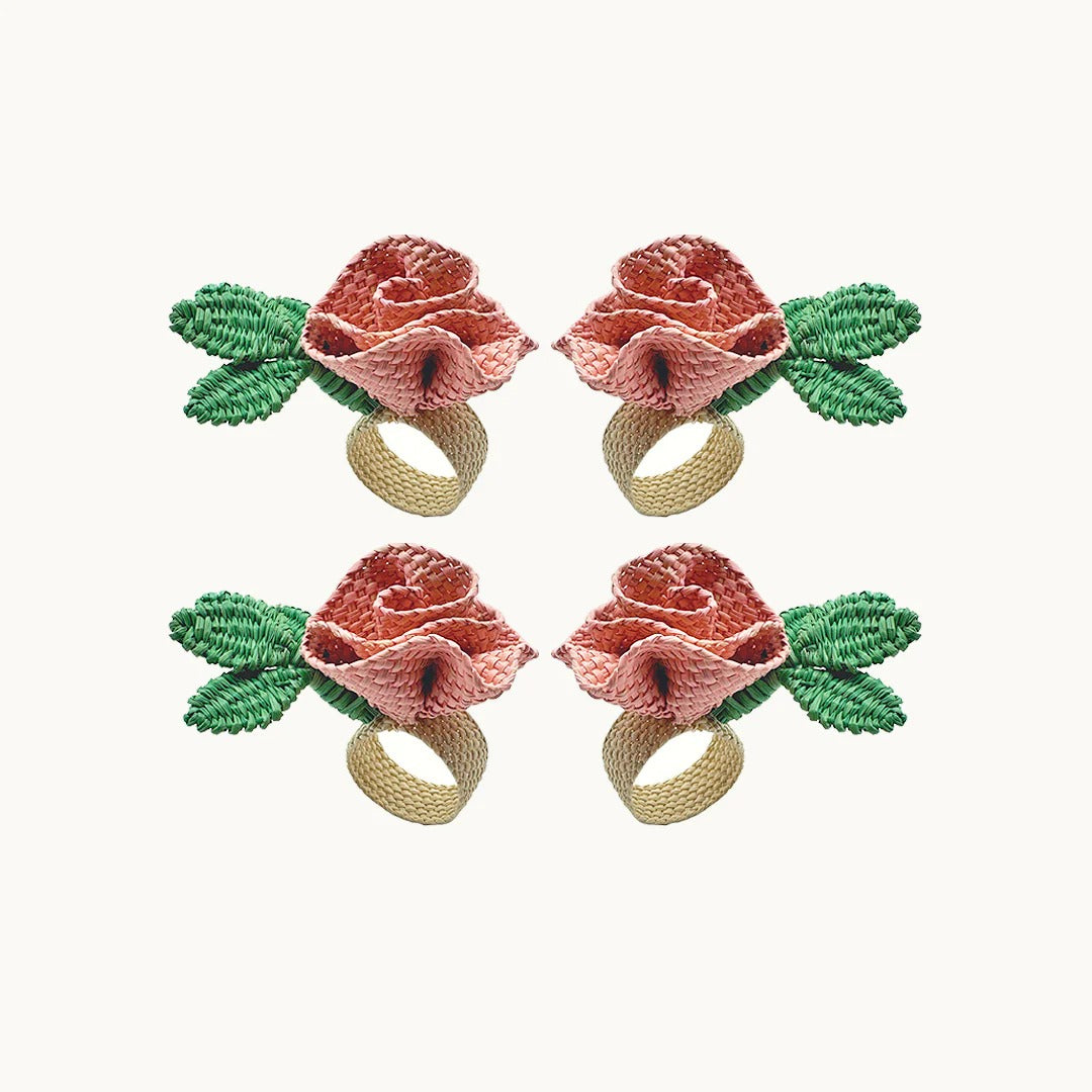 Roses Napkin Ring (Set of 4)