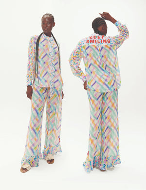 Rosie Fairy Dust Wide Leg Pant by Me 369 from Marina St Barth