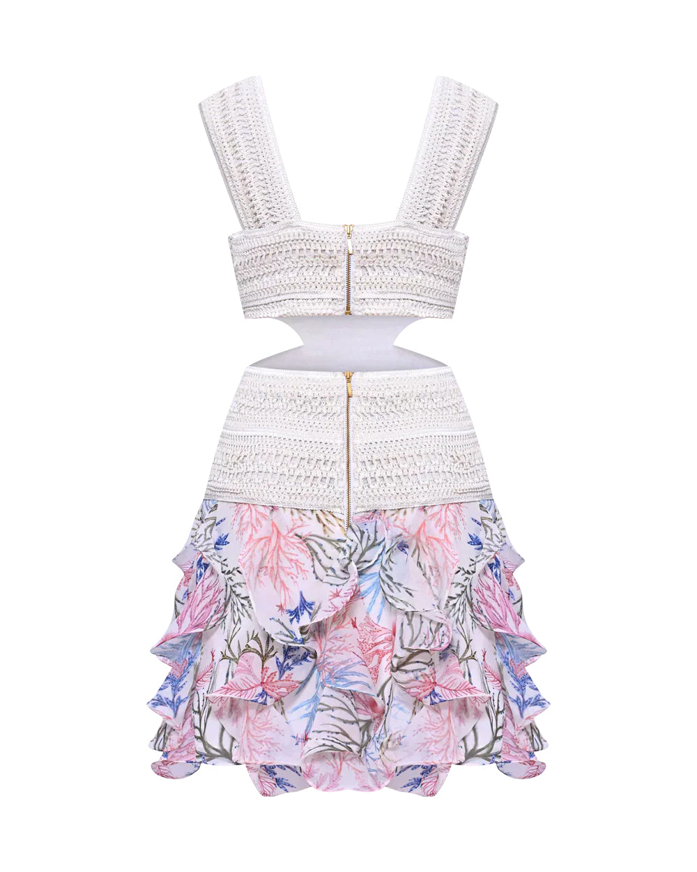 PatBo Seaweed Trim Mini Dress