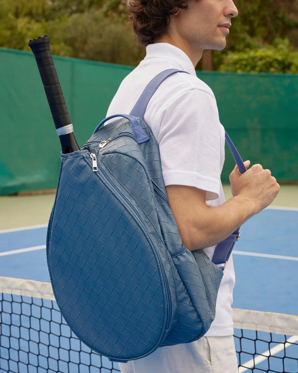 Racket Backpack Woven Leather