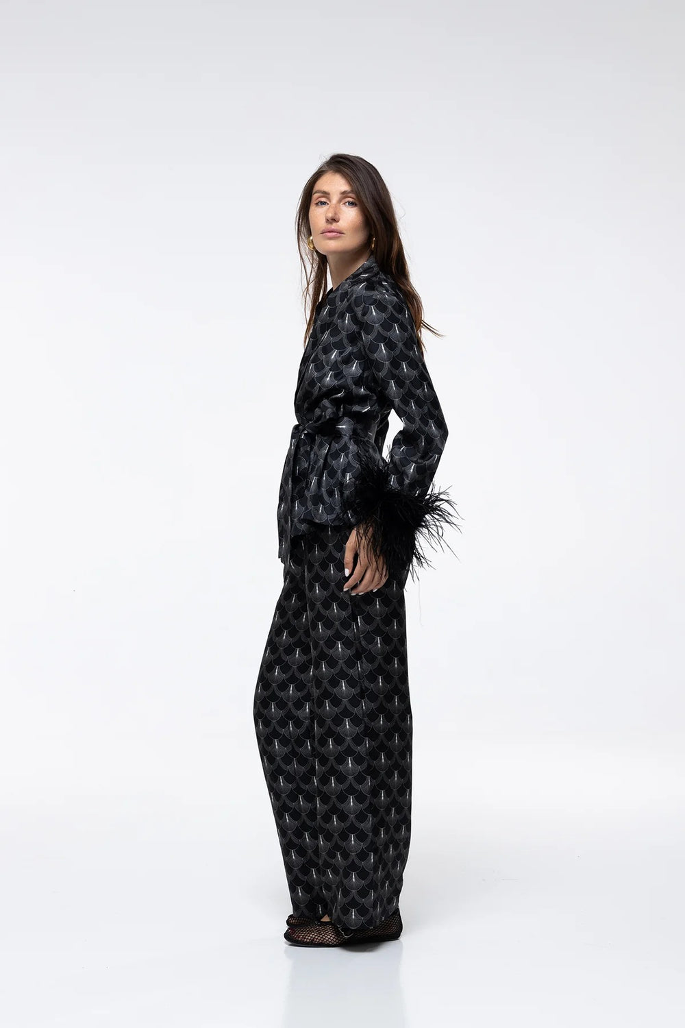 Marlea Pant Kenza Black Peacock