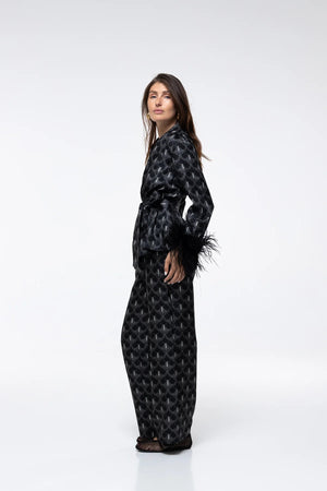 Marlea Pant Kenza Black Peacock