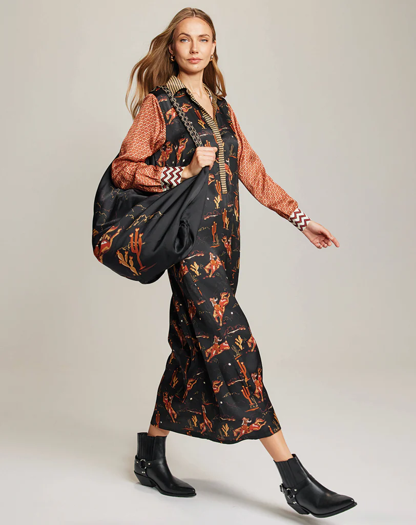 Me369 Kennedy Placket Maxi Dress